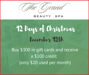 12 Days of Christmas - Grand Beauty Spa - Second Day